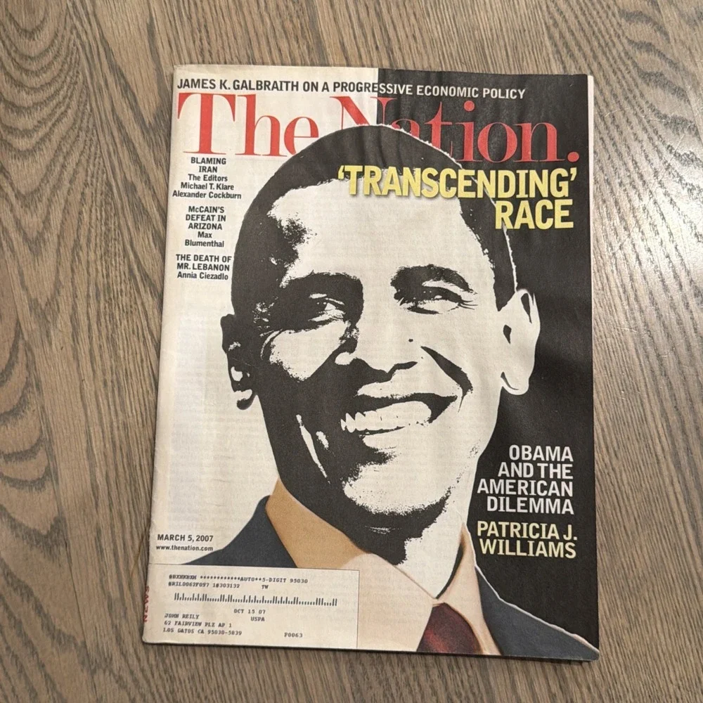 The Nation‎ Magazine March 5, 2007 Obama Cover Story The American Dilemma Rare